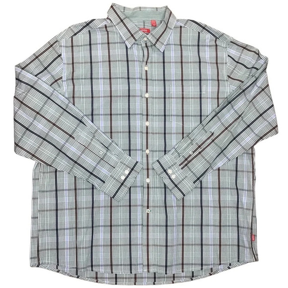 Izod Men's Plaid Slim Fit Button Down Shirt. Sz: XXL - Picture 7 of 11